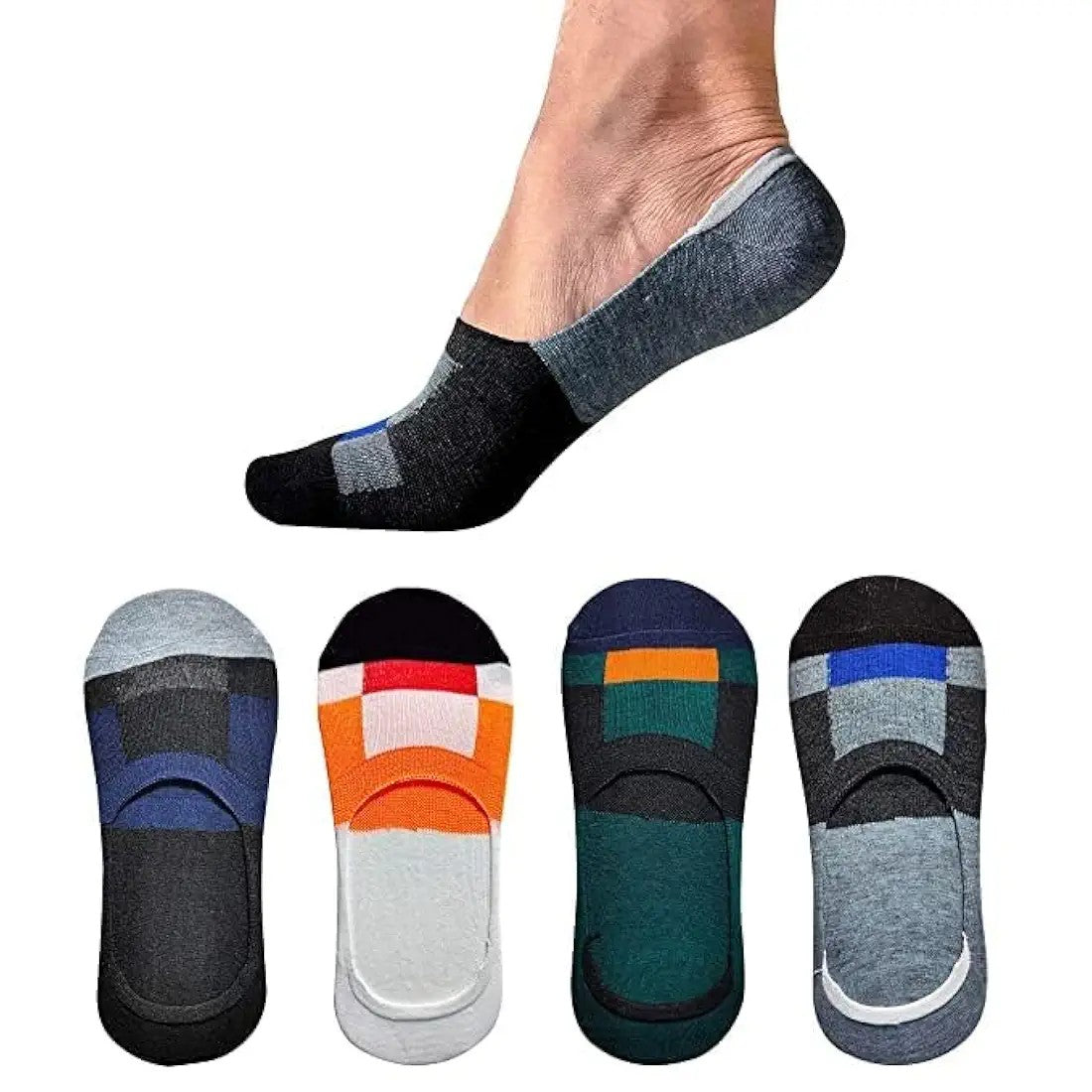 Loafer Socks For Men Combo, Made With Durable,(Pack of 4)